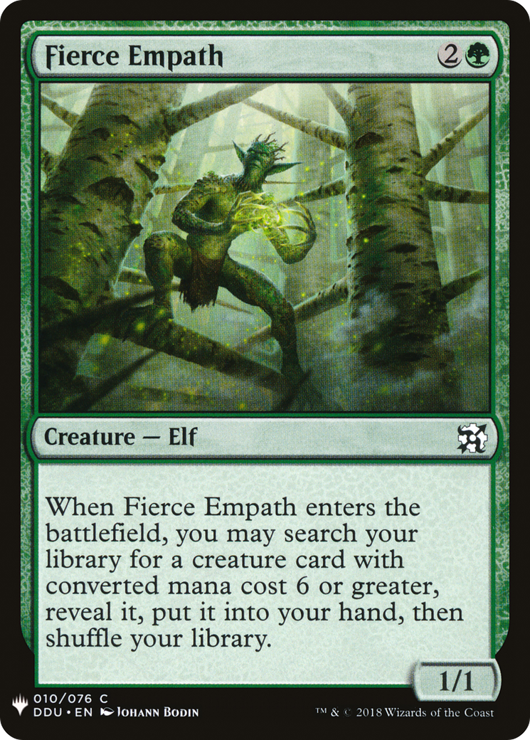 Fierce Empath (MB1-1212) - Mystery Booster - Premium MTG Single from Wizards of the Coast - Just $0.08! Shop now at Game Crave Tournament Store