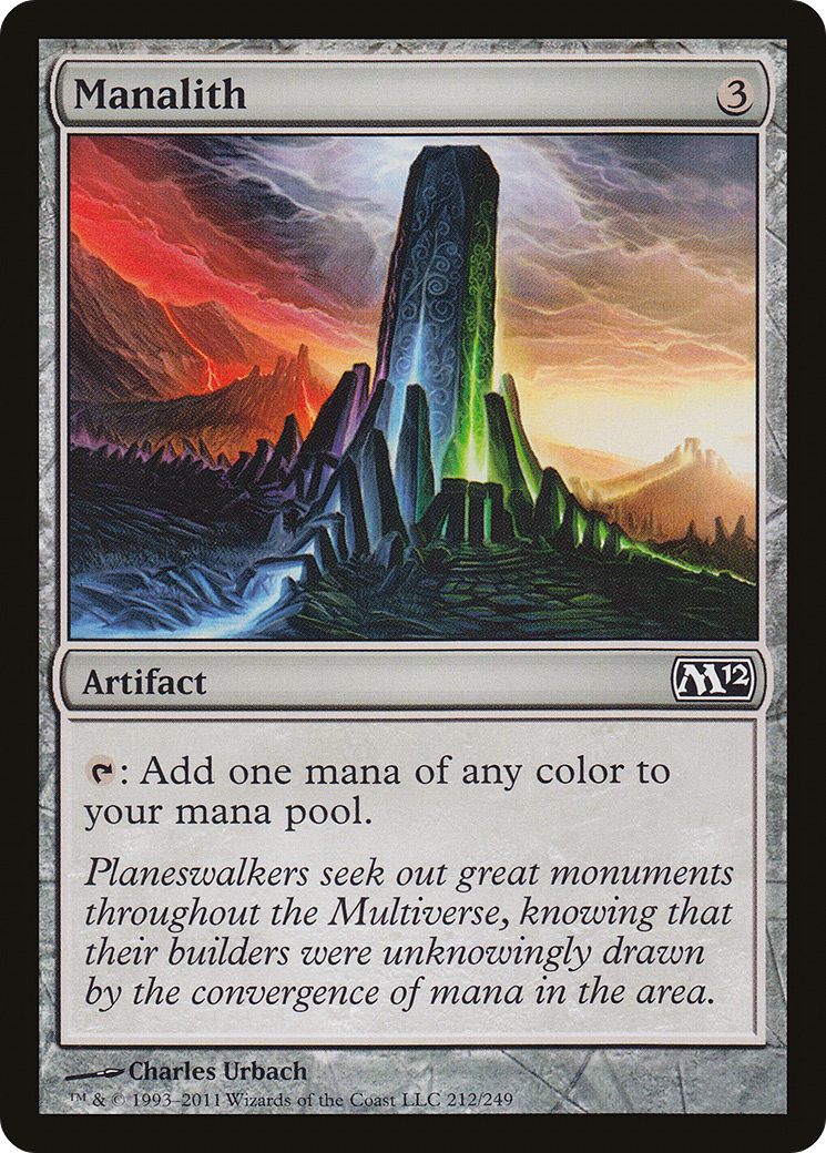 Manalith (M12-212) - Magic 2012 - Premium MTG Single from Wizards of the Coast - Just $0.08! Shop now at Game Crave Tournament Store
