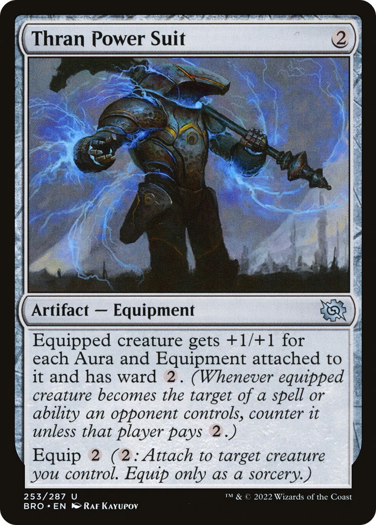 Thran Power Suit (BRO-253) - The Brothers' War - Premium MTG Single from Wizards of the Coast - Just $0.74! Shop now at Game Crave Tournament Store