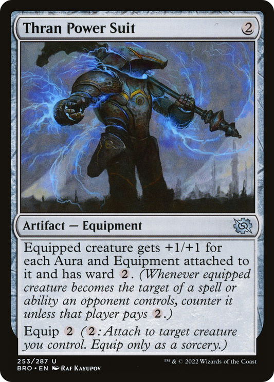 Thran Power Suit (BRO-253) - The Brothers' War - Premium MTG Single from Wizards of the Coast - Just $0.74! Shop now at Game Crave Tournament Store