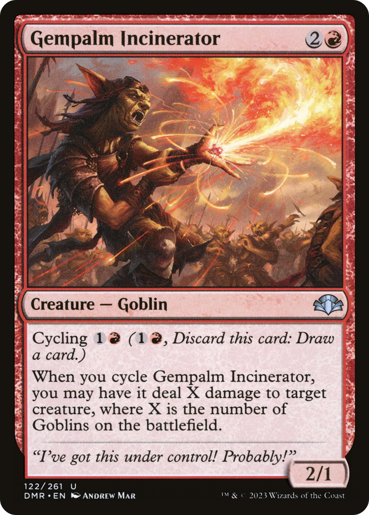 Gempalm Incinerator (DMR-122) - Dominaria Remastered - Premium MTG Single from Wizards of the Coast - Just $0.08! Shop now at Game Crave Tournament Store