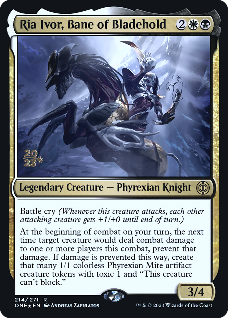Ria Ivor, Bane of Bladehold (PONE-214S) - Phyrexia: All Will Be One Promos Foil - Premium MTG Single from Wizards of the Coast - Just $0.11! Shop now at Game Crave Tournament Store