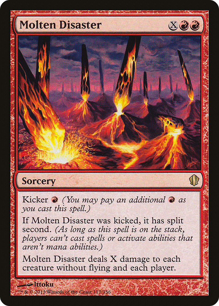 Molten Disaster (C13-117) - Commander 2013 - Premium MTG Single from Wizards of the Coast - Just $0.36! Shop now at Game Crave Tournament Store