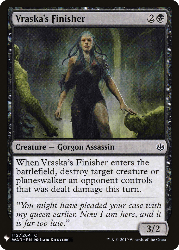 Vraska's Finisher (MB1-817) - Mystery Booster - Premium MTG Single from Wizards of the Coast - Just $0.25! Shop now at Game Crave Tournament Store