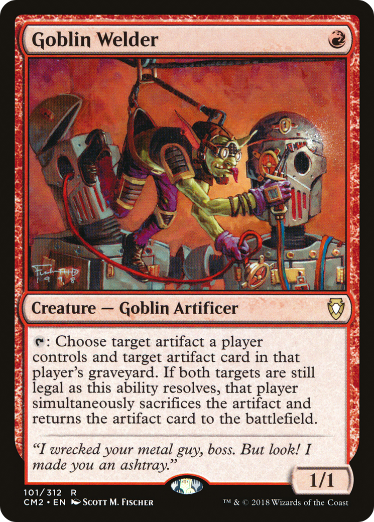 Goblin Welder (CM2-101) - Commander Anthology Volume II - Premium MTG Single from Wizards of the Coast - Just $10.32! Shop now at Game Crave Tournament Store