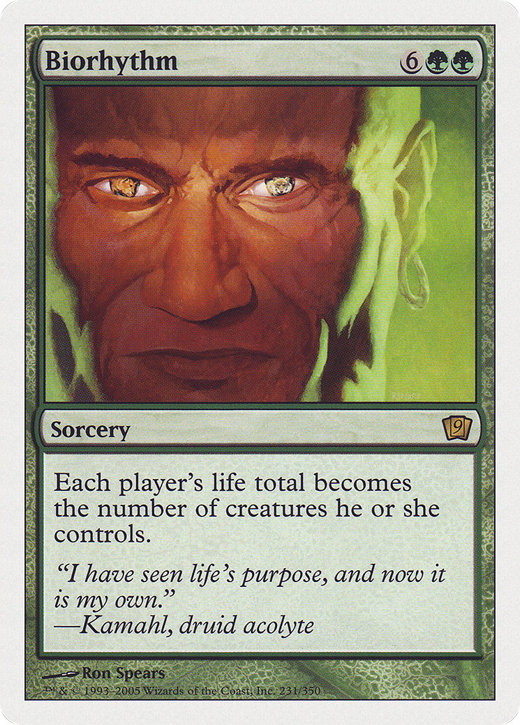 Biorhythm (9ED-231) - Ninth Edition - Premium MTG Single from Wizards of the Coast - Just $7.13! Shop now at Game Crave Tournament Store