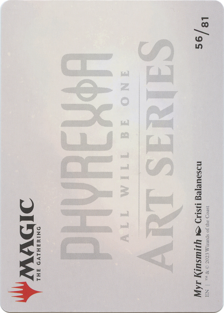 Myr Kinsmith // Myr Kinsmith (AONE-056) - Phyrexia: All Will Be One Art Series (Borderless) Foil - Premium MTG Single from Wizards of the Coast - Just $0! Shop now at Game Crave Tournament Store