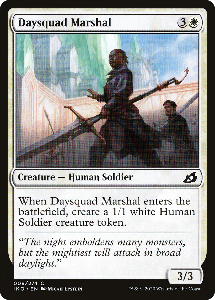 Daysquad Marshal (IKO-008) - Ikoria: Lair of Behemoths - Premium MTG Single from Wizards of the Coast - Just $0.25! Shop now at Game Crave Tournament Store