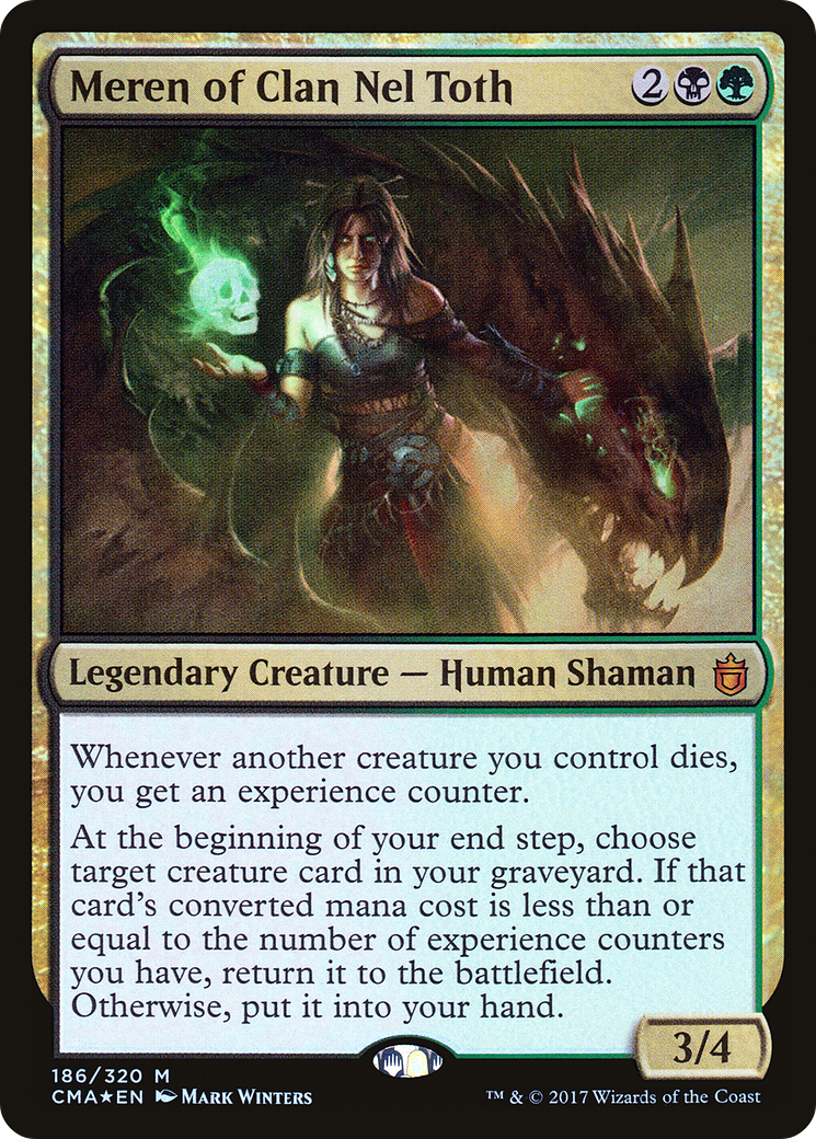 Meren of Clan Nel Toth (CMA-186) - Commander Anthology Foil - Premium MTG Single from Wizards of the Coast - Just $0.81! Shop now at Game Crave Tournament Store