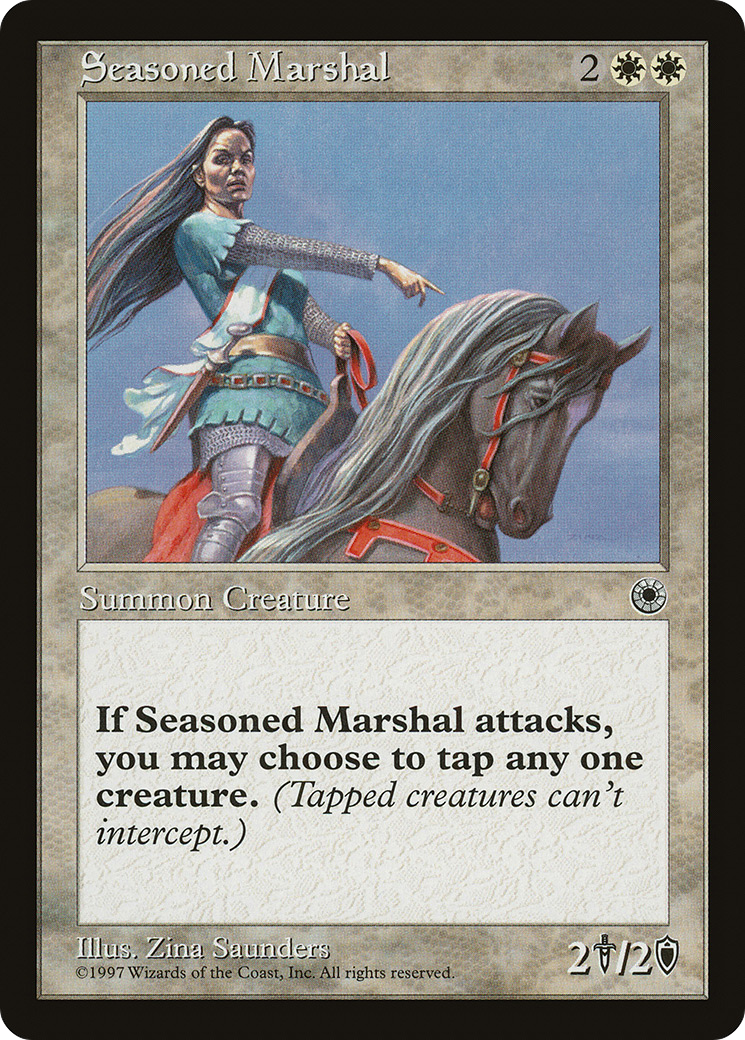Seasoned Marshal (POR-026) - Portal - Premium MTG Single from Wizards of the Coast - Just $0.25! Shop now at Game Crave Tournament Store
