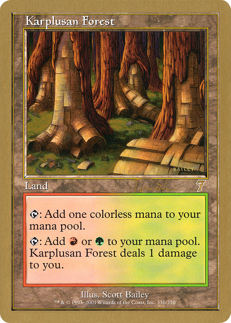 Karplusan Forest (WC01-JT336) - World Championship Decks 2001 - Premium MTG Single from Wizards of the Coast - Just $0.34! Shop now at Game Crave Tournament Store