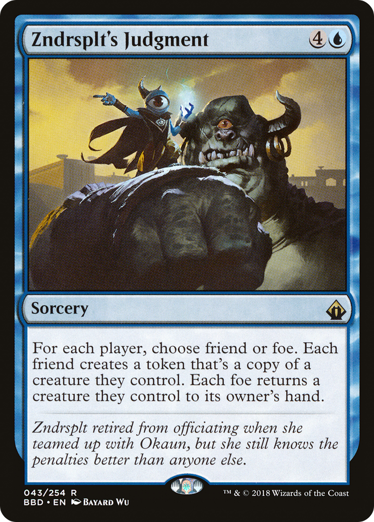 Zndrsplt's Judgment (BBD-043) - Battlebond - Premium MTG Single from Wizards of the Coast - Just $0.08! Shop now at Game Crave Tournament Store