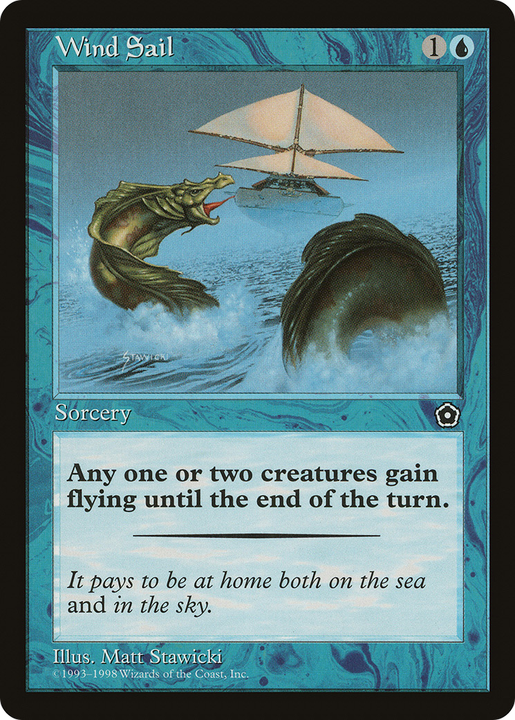 Wind Sail (P02-060) - Portal Second Age - Premium MTG Single from Wizards of the Coast - Just $0.08! Shop now at Game Crave Tournament Store