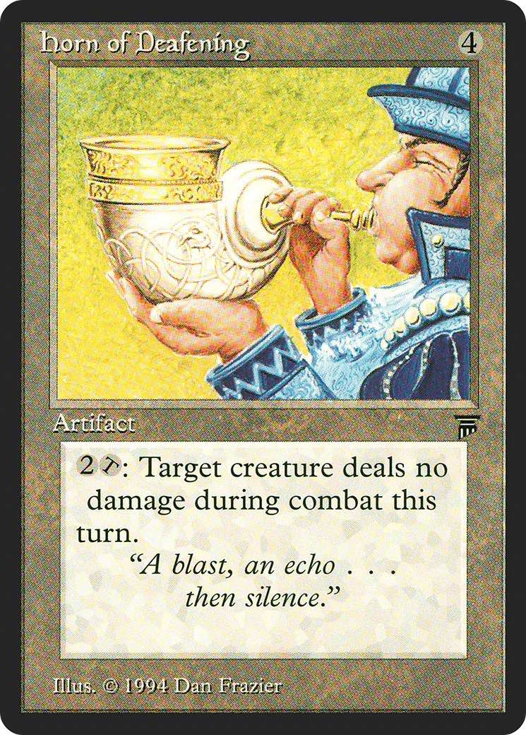 Horn of Deafening (LEG-280) - Legends - Premium MTG Single from Wizards of the Coast - Just $3.11! Shop now at Game Crave Tournament Store