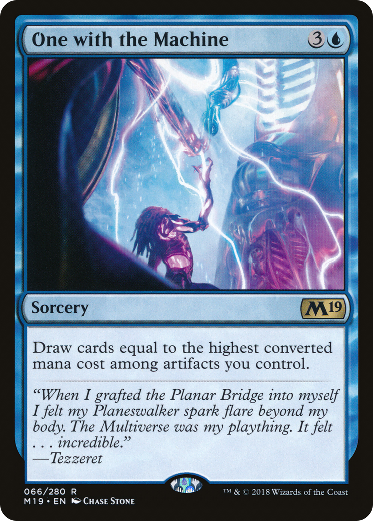 One with the Machine (M19-066) - Core Set 2019 - Premium MTG Single from Wizards of the Coast - Just $0.08! Shop now at Game Crave Tournament Store
