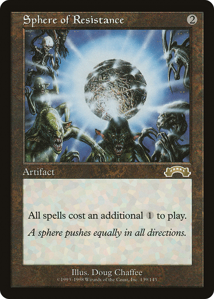 Sphere of Resistance (EXO-139) - Exodus - Premium MTG Single from Wizards of the Coast - Just $4.33! Shop now at Game Crave Tournament Store