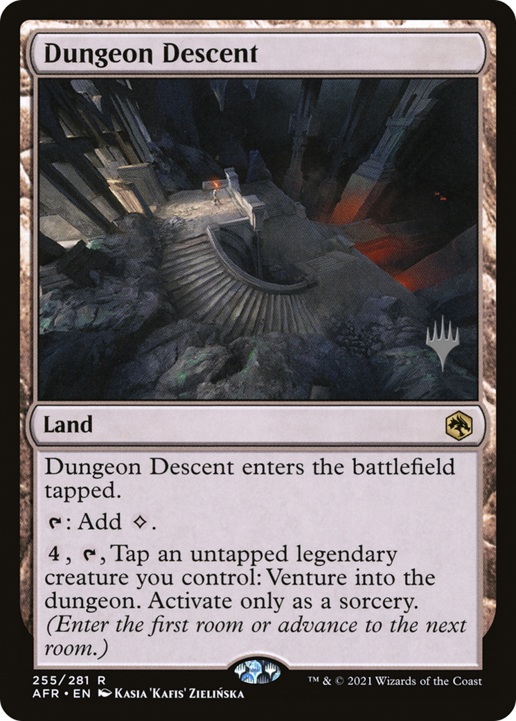 Dungeon Descent (PAFR-255P) - Adventures in the Forgotten Realms Promos Foil - Premium MTG Single from Wizards of the Coast - Just $0.54! Shop now at Game Crave Tournament Store