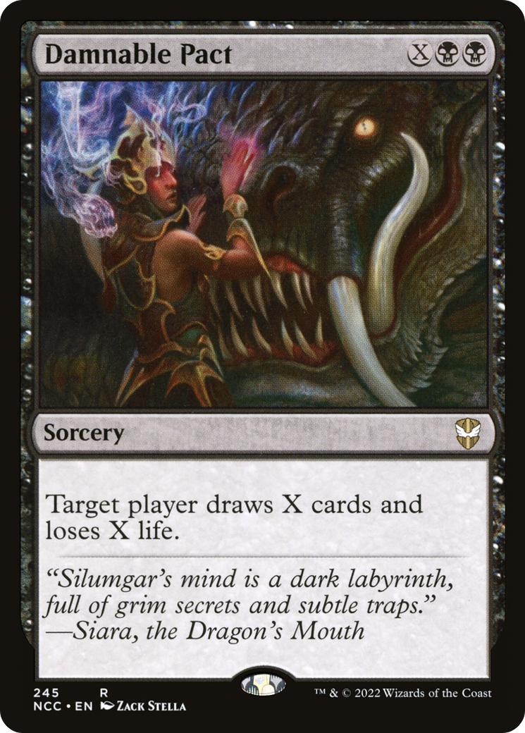 Damnable Pact (NCC-245) - New Capenna Commander - Premium MTG Single from Wizards of the Coast - Just $1.06! Shop now at Game Crave Tournament Store