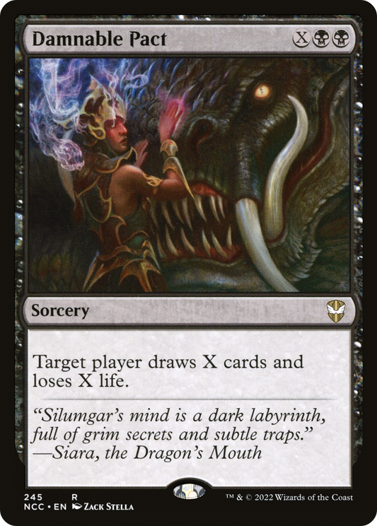 Damnable Pact (NCC-245) - New Capenna Commander - Premium MTG Single from Wizards of the Coast - Just $1.06! Shop now at Game Crave Tournament Store