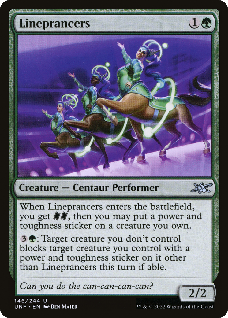 Lineprancers (UNF-146) - Unfinity - Premium MTG Single from Wizards of the Coast - Just $0.08! Shop now at Game Crave Tournament Store