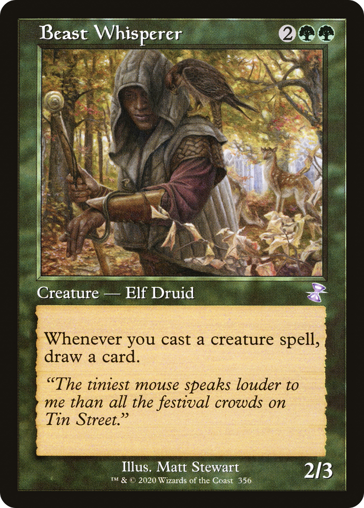 Beast Whisperer (TSR-356) - Time Spiral Remastered - Premium MTG Single from Wizards of the Coast - Just $0.98! Shop now at Game Crave Tournament Store
