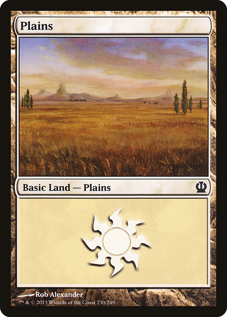 Plains (THS-230) - Theros Foil - Premium MTG Single from Wizards of the Coast - Just $0.14! Shop now at Game Crave Tournament Store