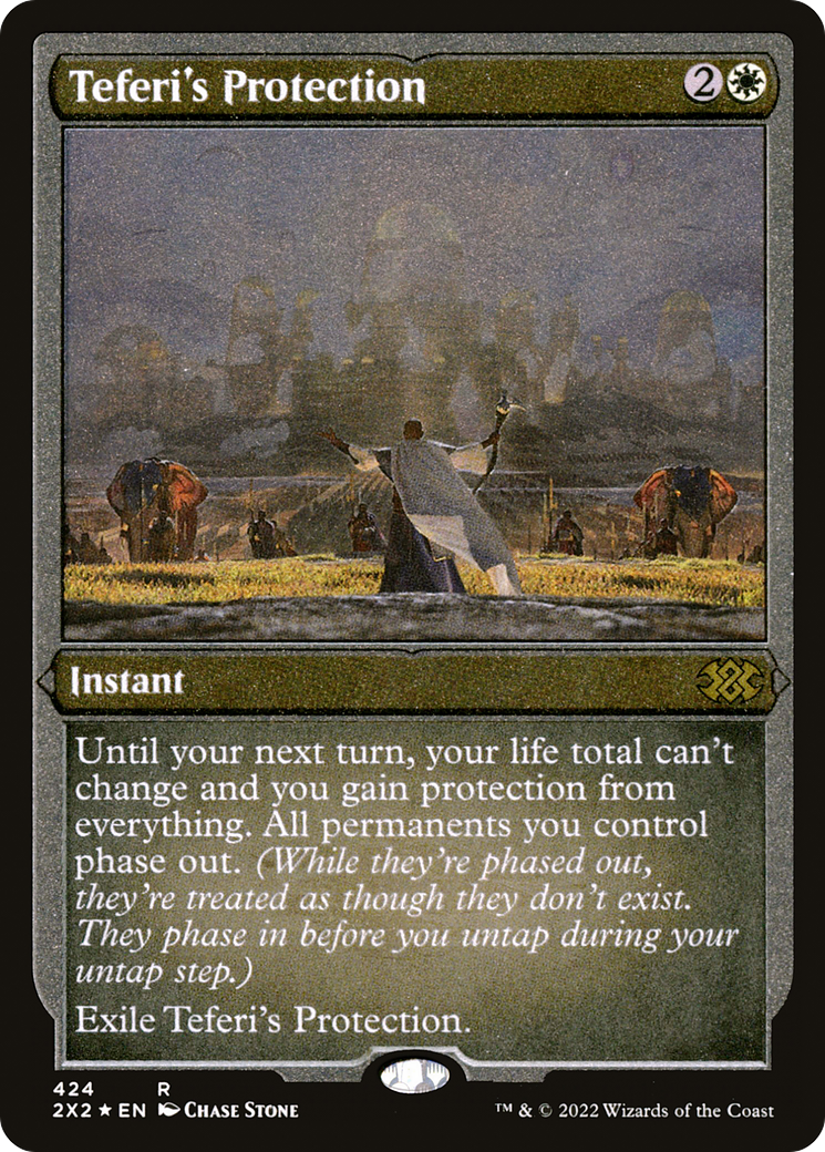 Teferi's Protection (2X2-424) - Double Masters 2022 Etched Foil - Premium MTG Single from Wizards of the Coast - Just $14.12! Shop now at Game Crave Tournament Store