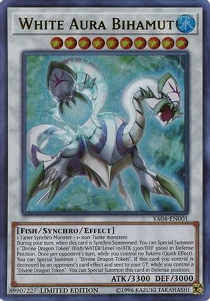 White Aura Bihamut (YA04-EN001) - Yu-Gi-Oh! ARC-V Promo Cards Limited - Premium Yugioh Single from Konami - Just $2.54! Shop now at Game Crave Tournament Store