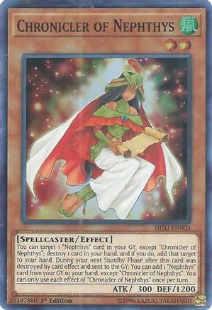 Chronicler of Nephthys (HISU-EN003) - Hidden Summoners 1st Edition - Premium Yugioh Single from Konami - Just $0.25! Shop now at Game Crave Tournament Store