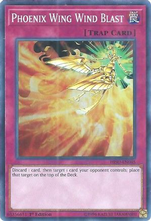 Phoenix Wing Wind Blast (HISU-EN045) - Hidden Summoners 1st Edition - Premium Yugioh Single from Konami - Just $0.32! Shop now at Game Crave Tournament Store