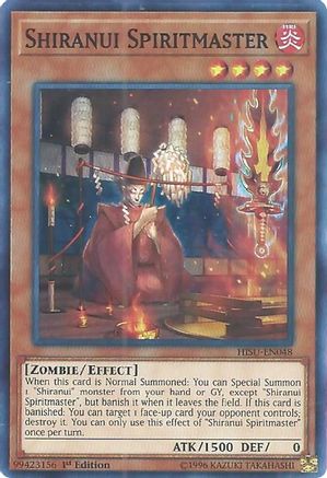Shiranui Spiritmaster (HISU-EN048) - Hidden Summoners 1st Edition - Premium Yugioh Single from Konami - Just $0.28! Shop now at Game Crave Tournament Store