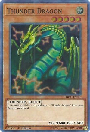 Thunder Dragon (HISU-EN046) - Hidden Summoners 1st Edition - Premium Yugioh Single from Konami - Just $3.20! Shop now at Game Crave Tournament Store