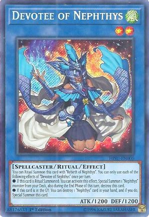 Devotee of Nephthys (HISU-EN005) - Hidden Summoners 1st Edition - Premium Yugioh Single from Konami - Just $0.38! Shop now at Game Crave Tournament Store