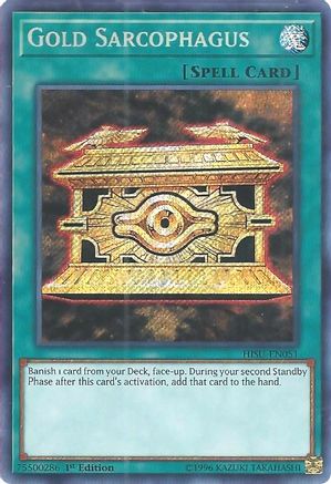 Gold Sarcophagus (HISU-EN051) - Hidden Summoners 1st Edition - Premium Yugioh Single from Konami - Just $1.21! Shop now at Game Crave Tournament Store