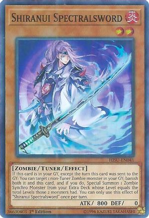 Shiranui Spectralsword (HISU-EN041) - Hidden Summoners 1st Edition - Premium Yugioh Single from Konami - Just $0.25! Shop now at Game Crave Tournament Store