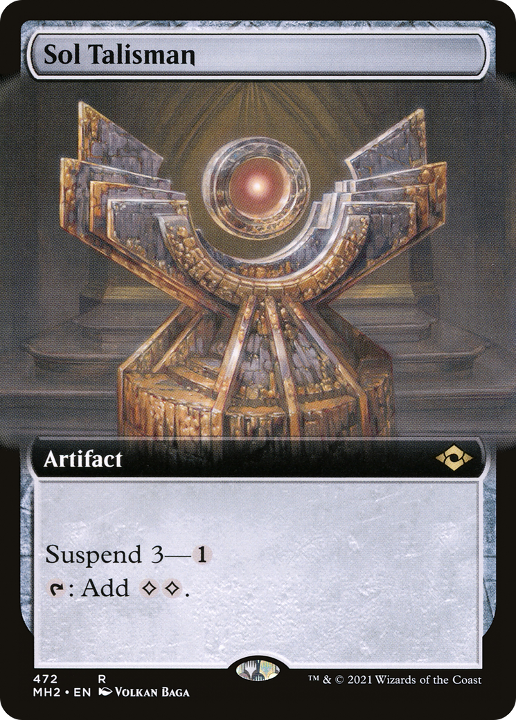 Sol Talisman (MH2-472) - Modern Horizons 2: (Extended Art) - Premium MTG Single from Wizards of the Coast - Just $0.37! Shop now at Game Crave Tournament Store