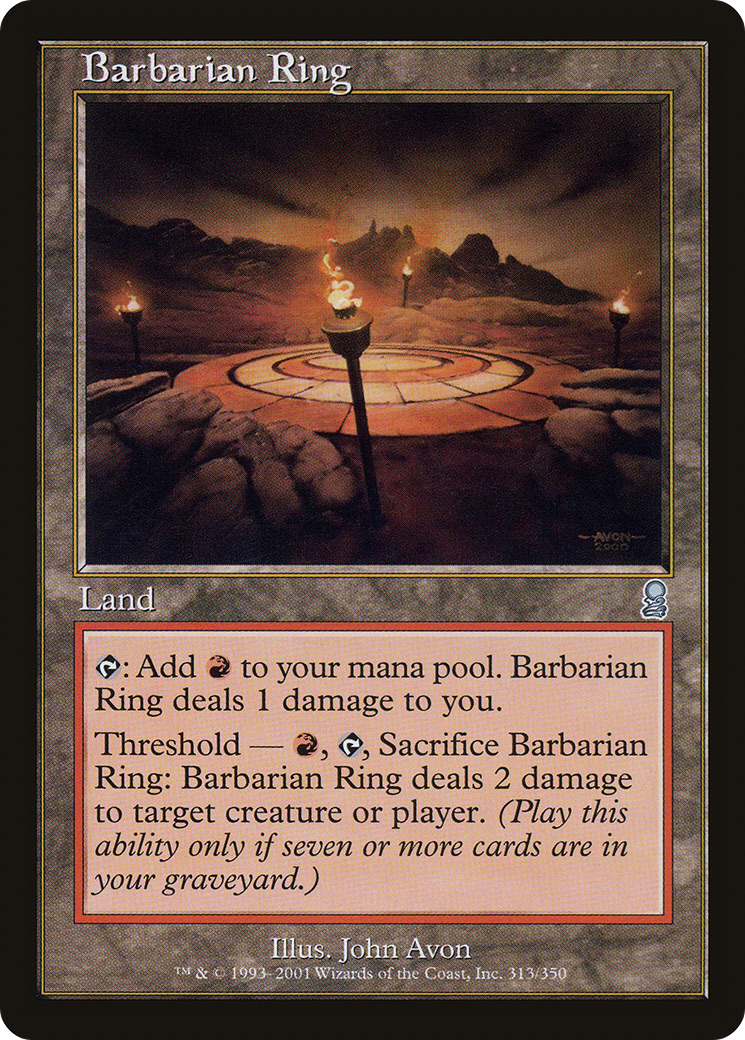 Barbarian Ring (ODY-313) - Odyssey - Premium MTG Single from Wizards of the Coast - Just $0.55! Shop now at Game Crave Tournament Store