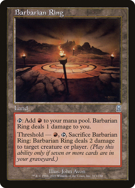Barbarian Ring (ODY-313) - Odyssey - Premium MTG Single from Wizards of the Coast - Just $0.55! Shop now at Game Crave Tournament Store