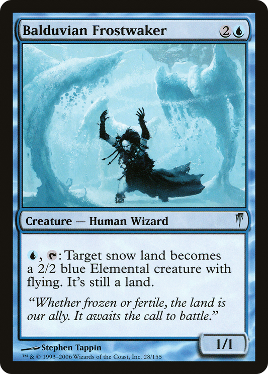 Balduvian Frostwaker (CSP-028) - Coldsnap Foil - Premium MTG Single from Wizards of the Coast - Just $0.14! Shop now at Game Crave Tournament Store