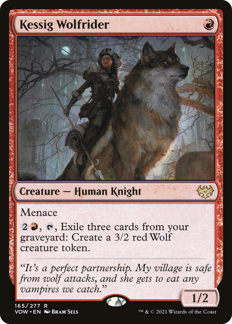 Kessig Wolfrider (VOW-165) - Innistrad: Crimson Vow - Premium MTG Single from Wizards of the Coast - Just $0.08! Shop now at Game Crave Tournament Store