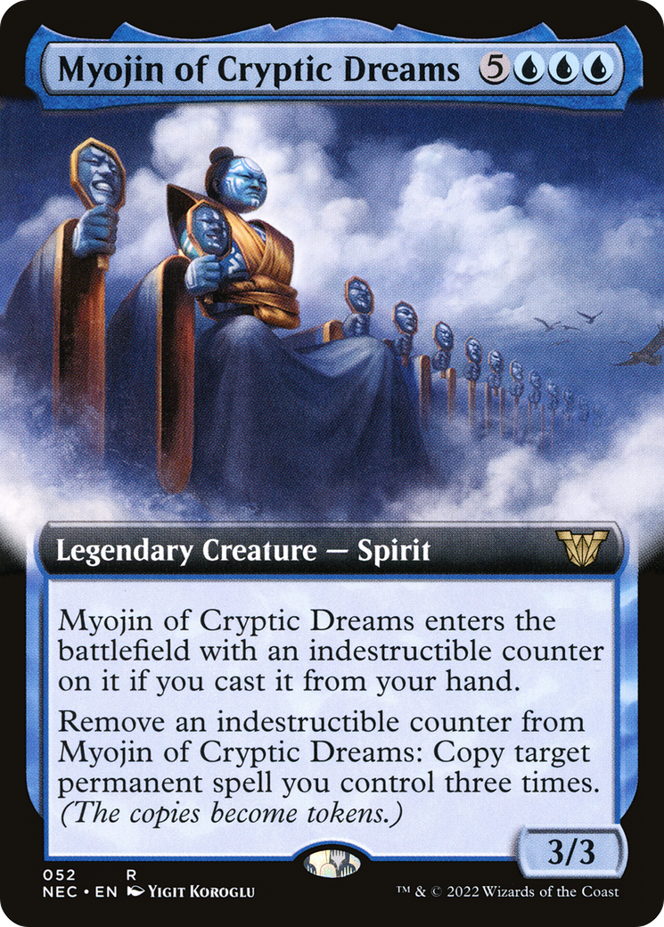 Myojin of Cryptic Dreams (NEC-052) - Neon Dynasty Commander: (Extended Art) - Premium MTG Single from Wizards of the Coast - Just $0.27! Shop now at Game Crave Tournament Store
