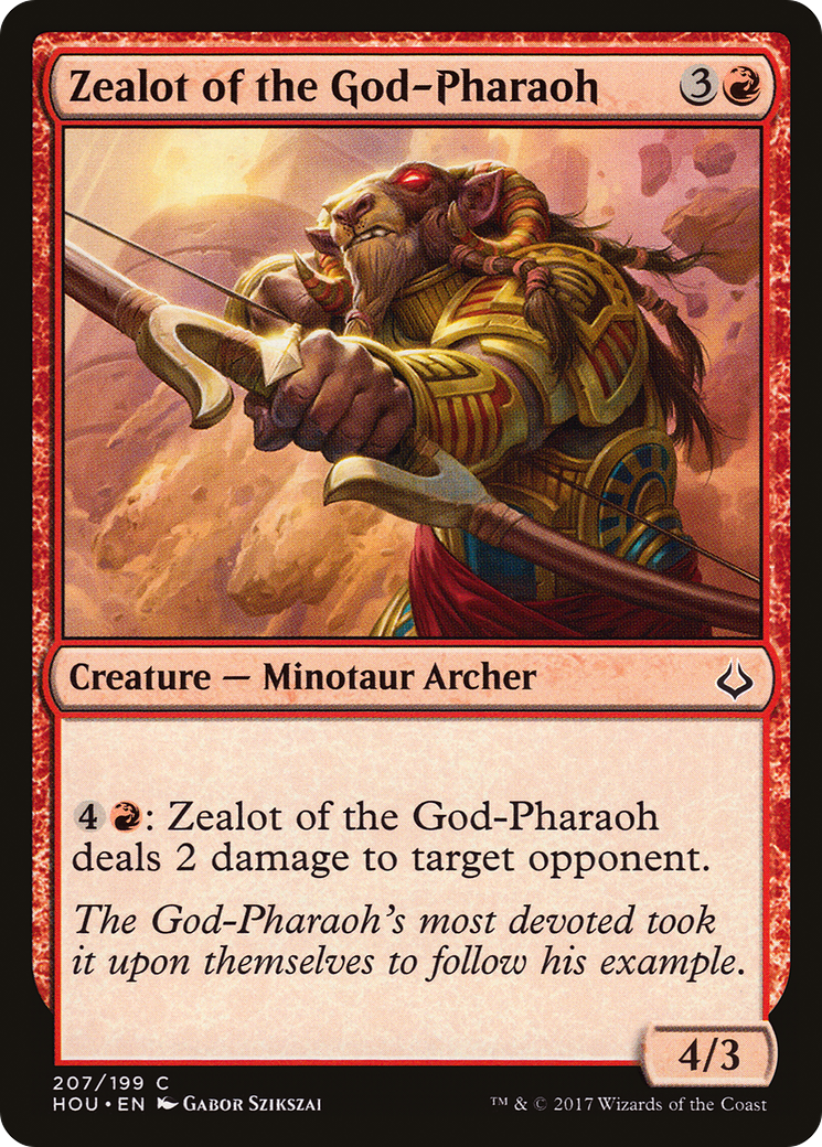 Zealot of the God-Pharaoh (HOU-207) - Hour of Devastation - Premium MTG Single from Wizards of the Coast - Just $0.08! Shop now at Game Crave Tournament Store