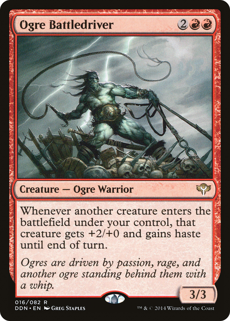 Ogre Battledriver (DDN-016) - Duel Decks: Speed vs. Cunning - Premium MTG Single from Wizards of the Coast - Just $0.61! Shop now at Game Crave Tournament Store