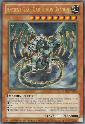 Ancient Gear Gadjiltron Dragon (Oversized) (Machine Madness) (SD10-EN001) - Yu-Gi-Oh! Value Boxes Limited - Premium Yugioh Single from Konami - Just $6.36! Shop now at Game Crave Tournament Store