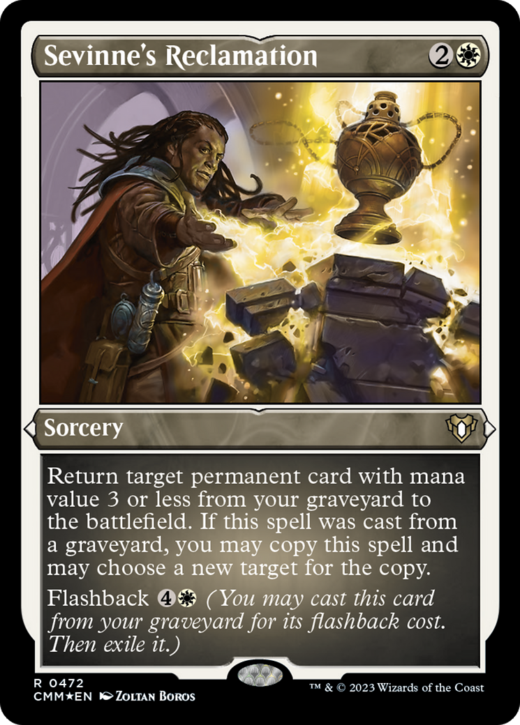 Sevinne's Reclamation (CMM-472) - Commander Masters Etched Foil - Premium MTG Single from Wizards of the Coast - Just $5.09! Shop now at Game Crave Tournament Store