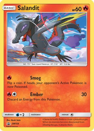 Salandit SM154/248 - SM Black Star Promos Holofoil - Premium Pokemon Single from Nintendo - Just $0.50! Shop now at Game Crave Tournament Store