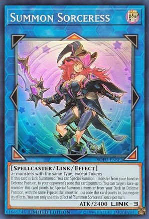 Summon Sorceress (SOFU-ENSE2) - Soul Fusion Limited - Premium Yugioh Single from Konami - Just $0.43! Shop now at Game Crave Tournament Store