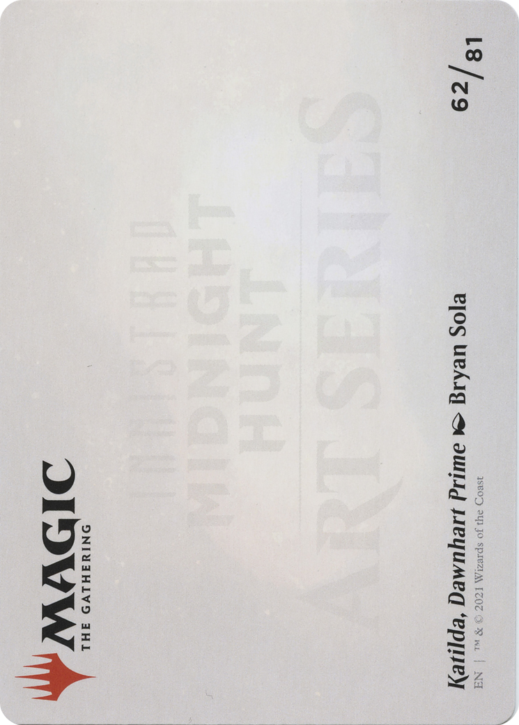 Katilda, Dawnhart Prime // Katilda, Dawnhart Prime (AMID-062) - Midnight Hunt Art Series (Borderless) - Premium MTG Single from Wizards of the Coast - Just $0! Shop now at Game Crave Tournament Store