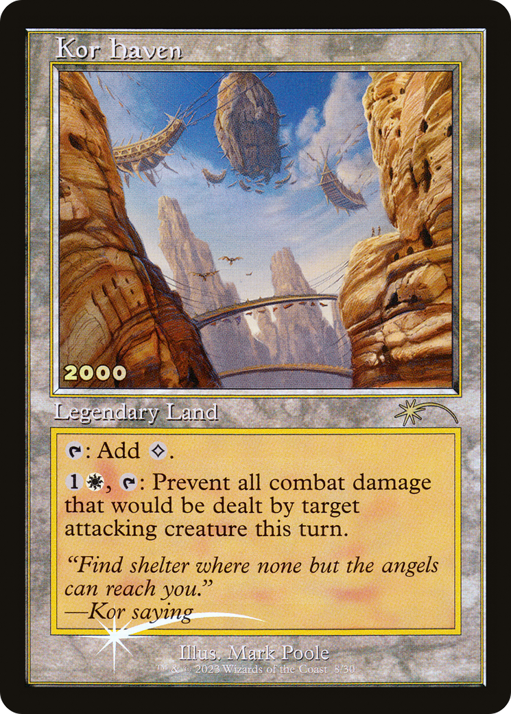 Kor Haven (P30A-008) - 30th Anniversary Play Promos Foil - Premium MTG Single from Wizards of the Coast - Just $3.95! Shop now at Game Crave Tournament Store