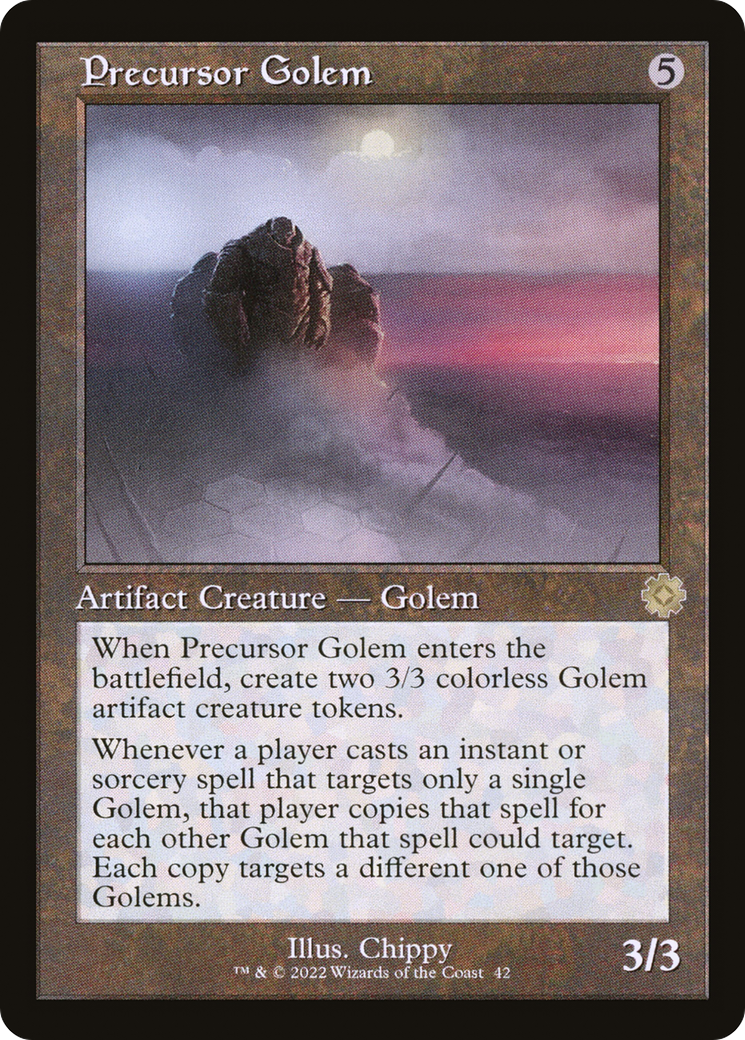 Precursor Golem (BRR-042) - The Brothers' War Retro Artifacts Foil - Premium MTG Single from Wizards of the Coast - Just $0.08! Shop now at Game Crave Tournament Store